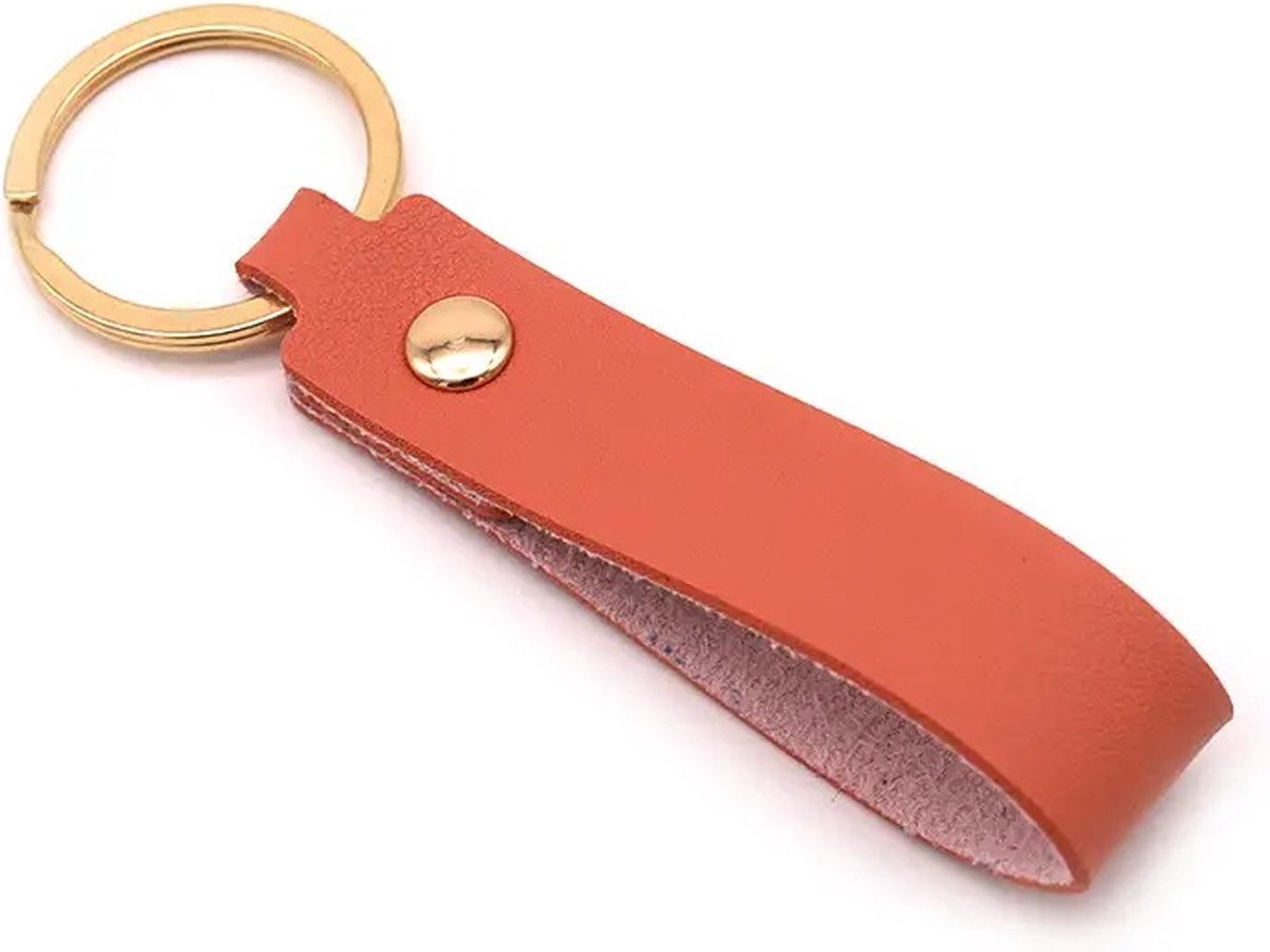 Keychain | Key Holder | PU Leather Keychain | Universal | Brown - Image 1