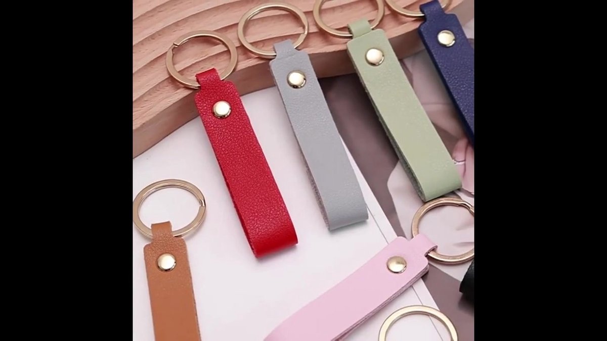 Keychain | Key Holder | PU Leather Keychain | Universal | Brown - Image 2