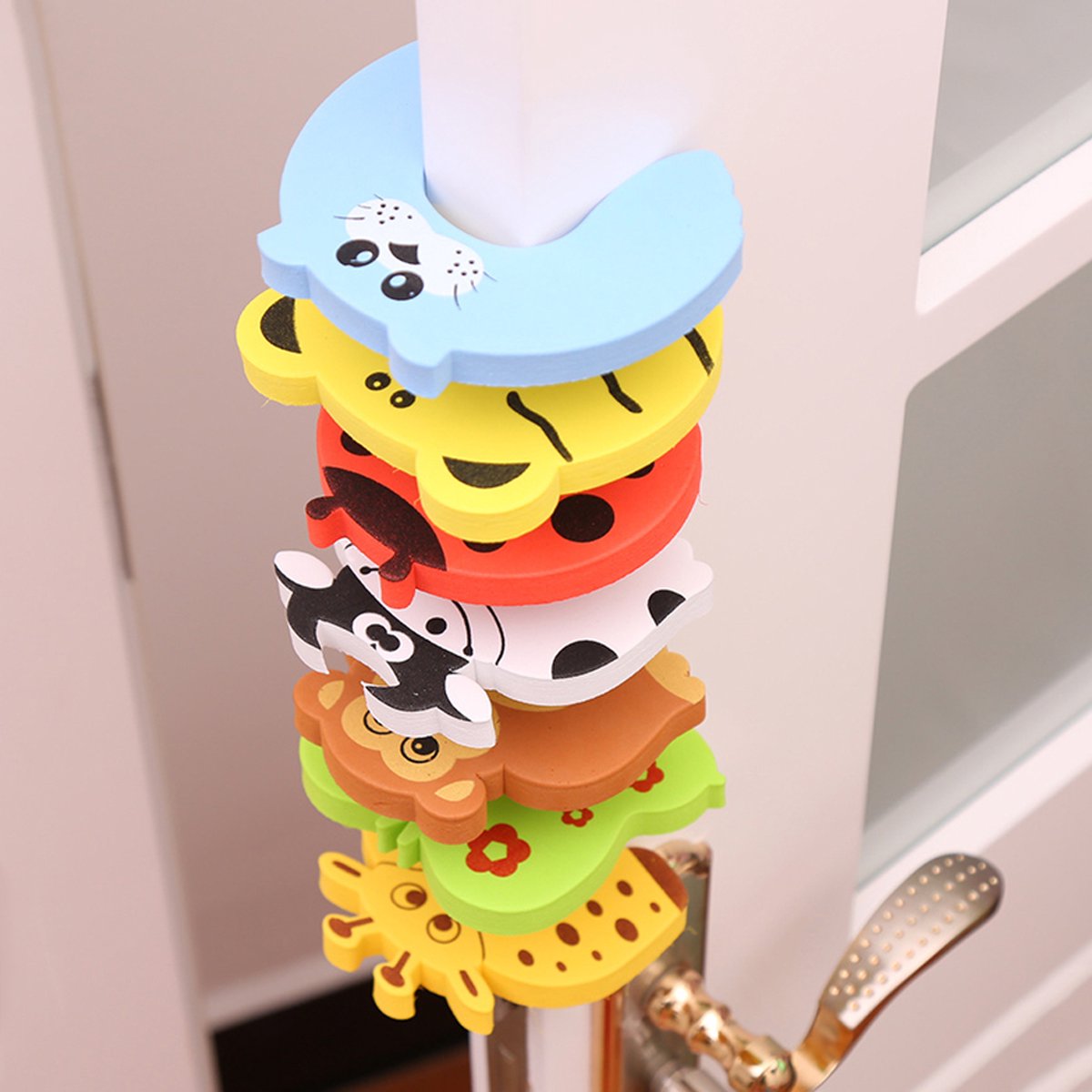 Door stopper - Foam - Green - Child safety - Door protector - Butterfly - Door clamp - Image 2
