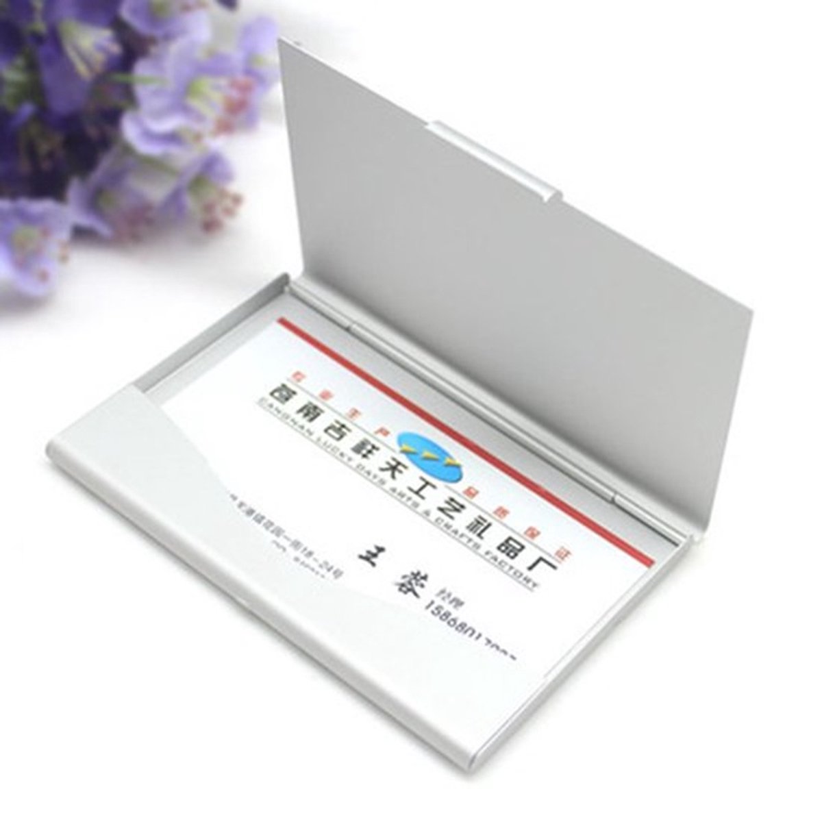 Aluminum Business Card Holder | Card Holder | Card Holder | Business Card Folder | Card Holder | Credit Card Holder | Gold - Image 3