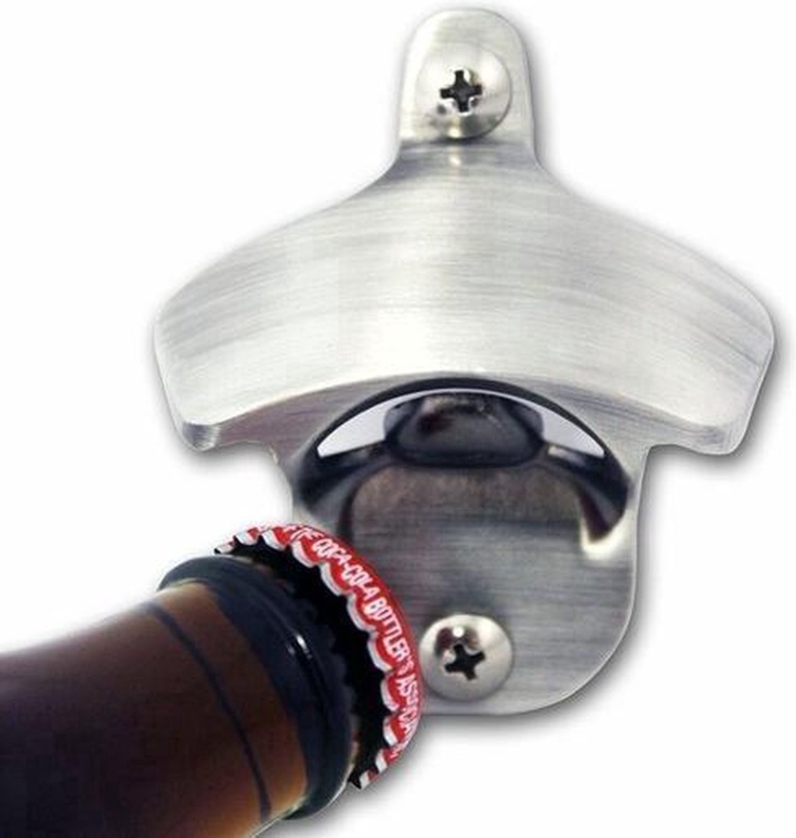 Wall Bottle Opener | Wall Bottle Opener | Wall Bottle Opener | Includes 2 Screws | Silver - Image 4