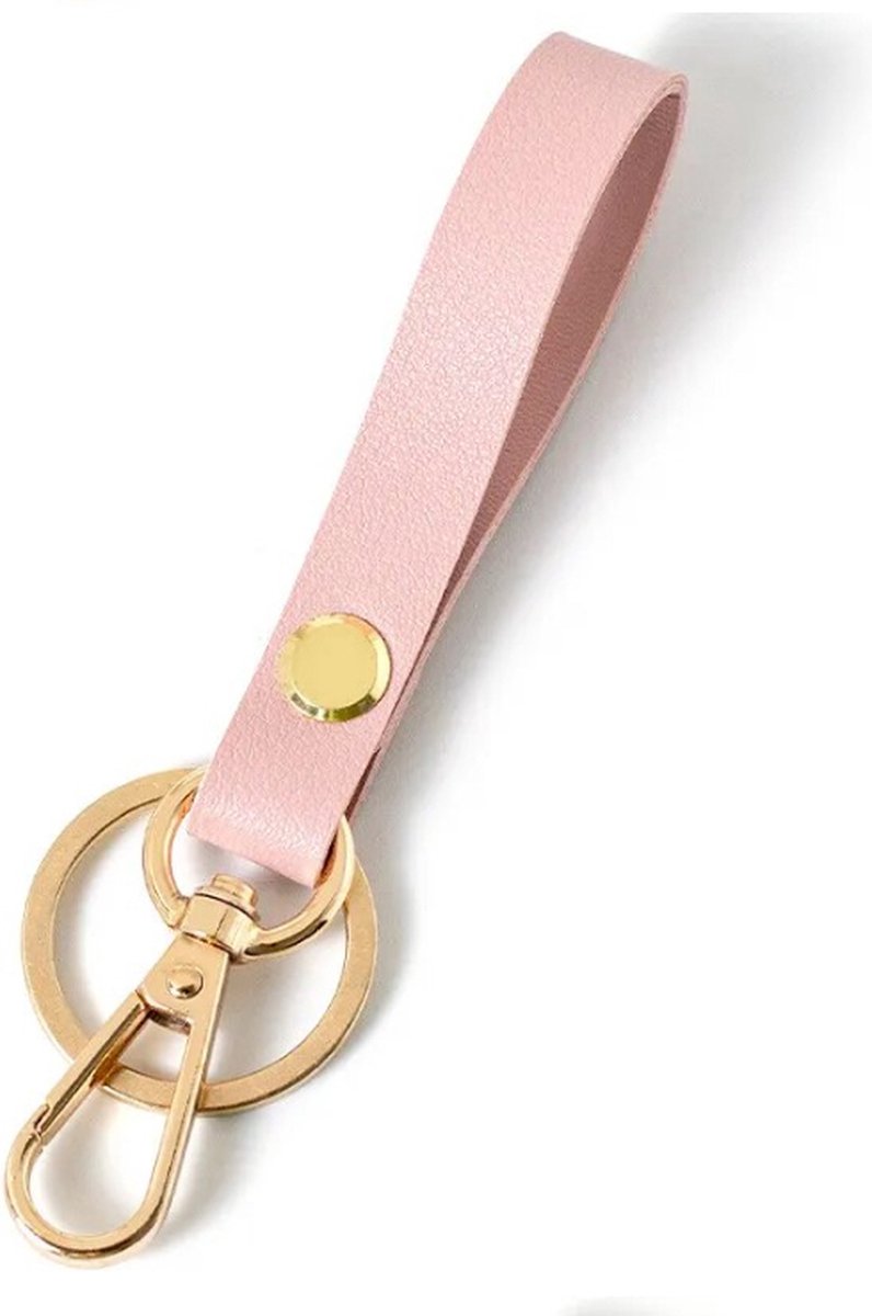 Luxury Ladies' Keychain | Key Holder | Car Keychain | Modern Style | With Double Key Rings | Pink - Image 1