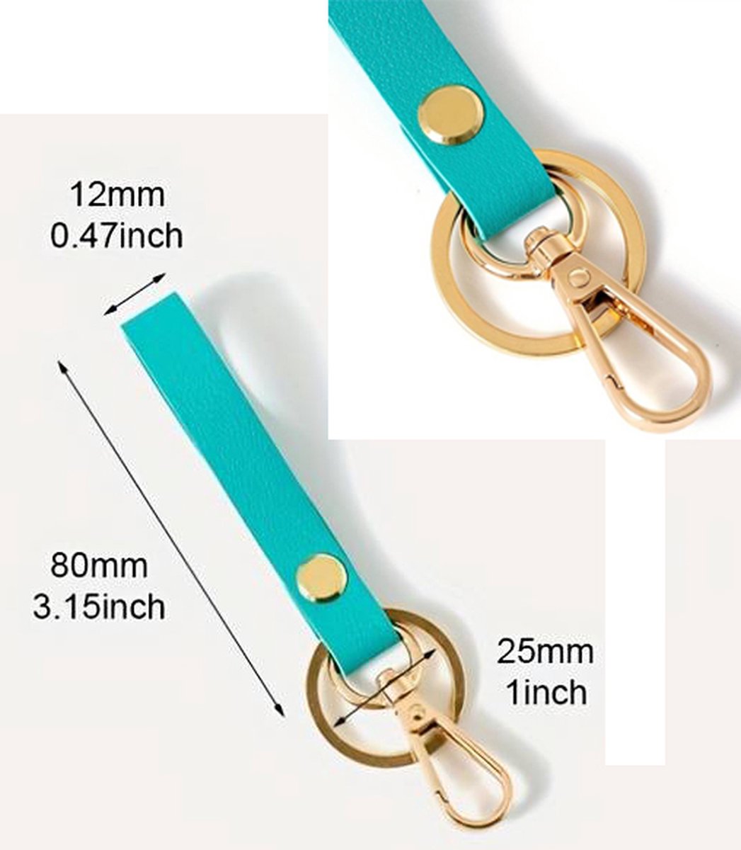 Luxury Ladies' Keychain | Key Holder | Car Keychain | Modern Style | With Double Key Rings | Pink - Image 4