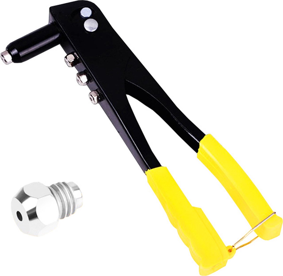 Rivet gun - Blind riveting tool - Pop rivet gun - with 4 tips for 2.4 mm, 3.2 mm, 4.0 mm, and 4.8 mm - Image 3