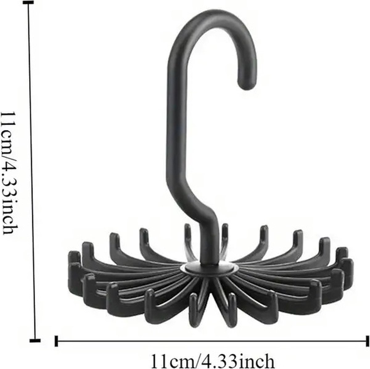 Tie Hanger | Tie Hanger | Tie Organizer | Tie Hook | Hang 20 Ties | White - Image 5