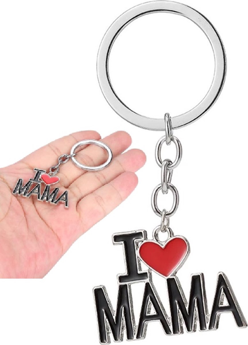 Keychain I Love Mom I Mother's Day Gift I Keychain Mom I Key Holder I Gift I Silver - Image 1