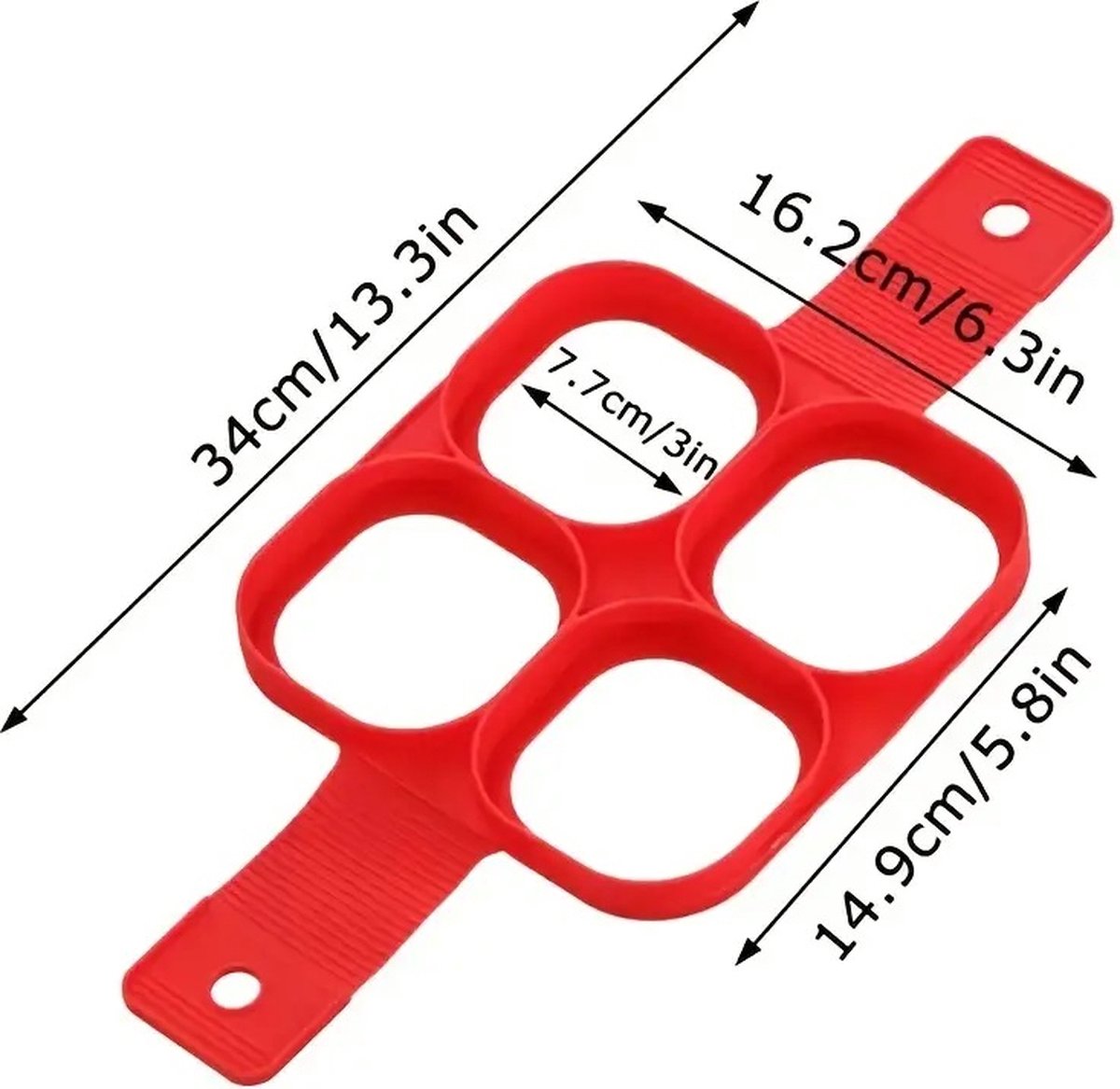 Pancake Maker | Egg Tray | Baking Pan | Egg & Pancake Baking Pan | Non-stick Coating | Flipper Baking Pan | Silicone | Square Model - Image 2