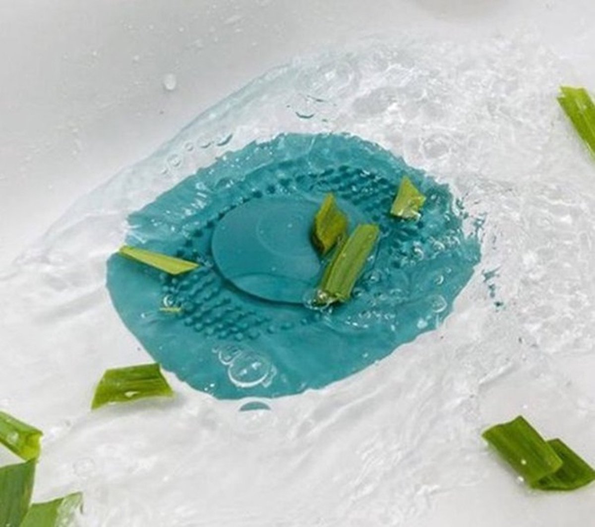 2x Luxury Shower Drain | Drain Plug | Drain | Shower Tray | Hair Stopper | Silicone | Blue - Image 4