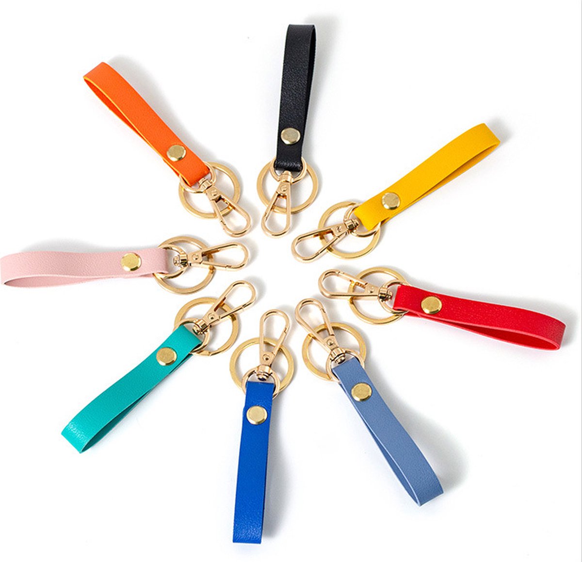 Luxury Ladies' Keychain | Key Holder | Car Keychain | Modern Style | With Double Key Rings | Red - Image 2