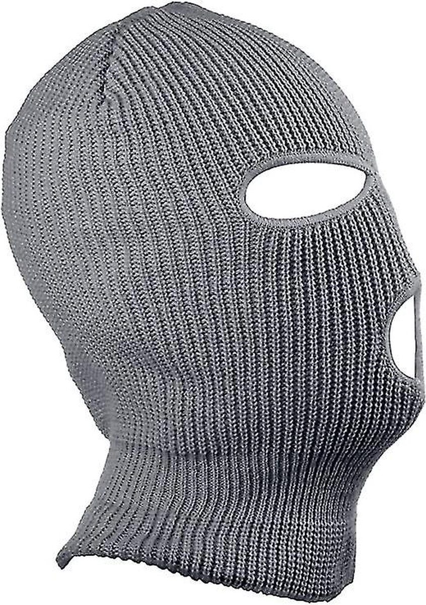 2x Facemask I Sports hat I Three-hole hat I Ski hat I Bivouac I Balaclava I One Size I Gray - Image 5