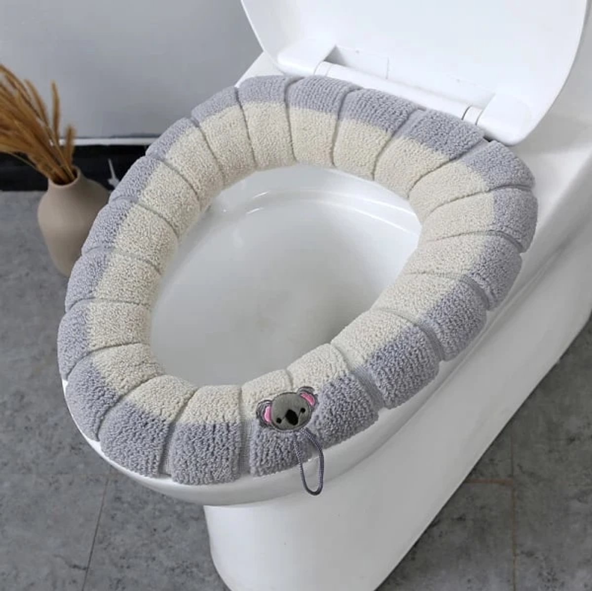 Toilet seat cushion 4-pack – Warm stretch, universal, washable - Image 3