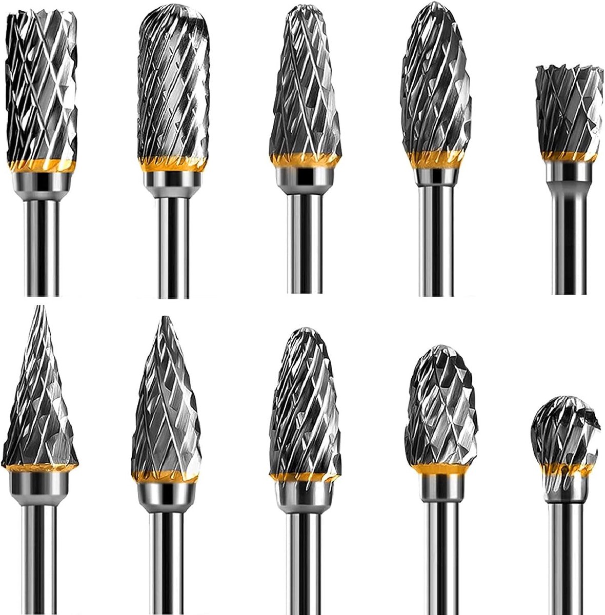 Double-sided carbide rotary cutter - Carbide rotary cutter set - 1/8