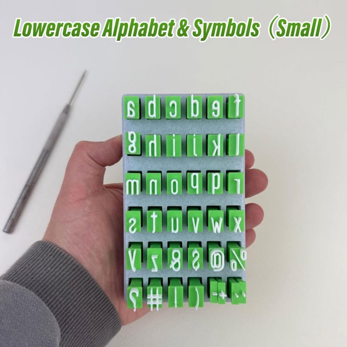 Alphabet Stamps – Lowercase letters, for clay pots/fondant, DIY, 26 alphabet book - Image 4