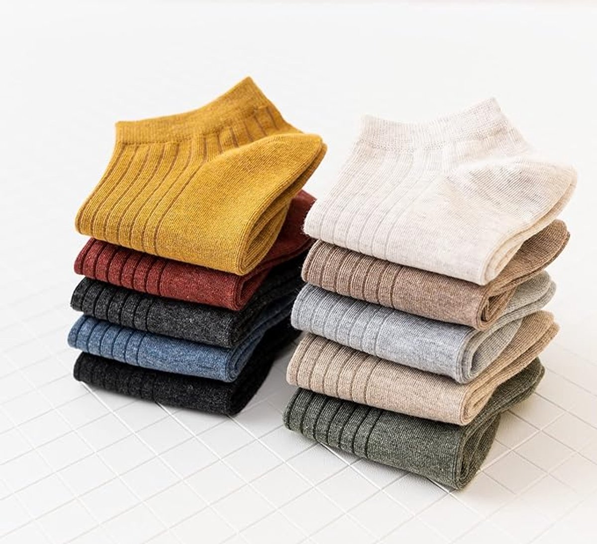 10 pairs of women's sports socks - cotton ankle socks - low socks for women - invisible socks - Image 4