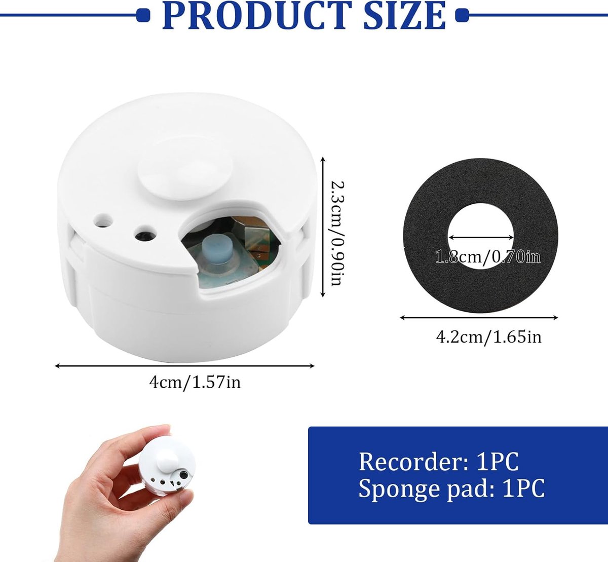Voice Recorder for Plush – 30 seconds, customizable, DIY gift - Image 2