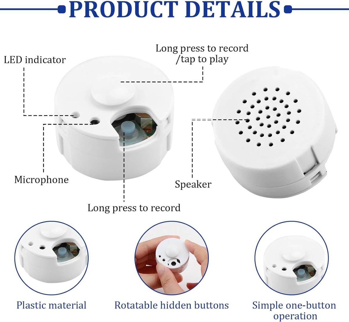 Voice Recorder for Plush – 30 seconds, customizable, DIY gift - Image 3