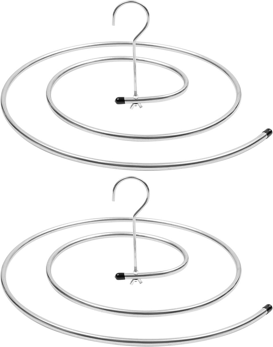 Spiral Drying Rack - 2-Piece Set - Windproof - For Bedding, Towels & Clothing - Rotatable & Space-Saving - Image 1