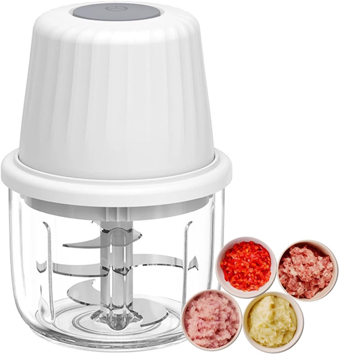 Kitchen Mixer - 400ML Large Capacity - 6 Blades Chopper - USB Rechargeable - Kitchen Must-Have for Home Use - Image 1