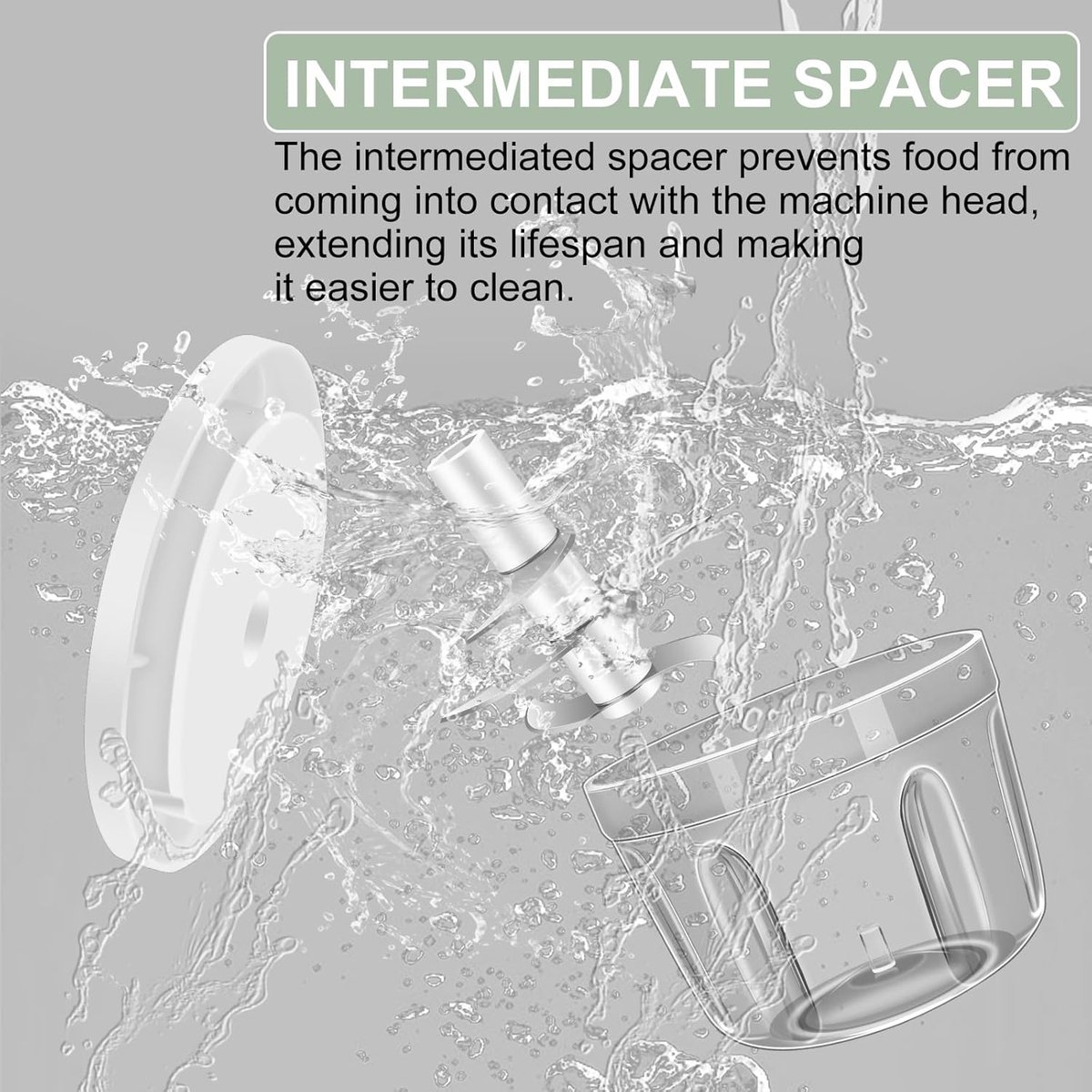 Kitchen Mixer - 400ML Large Capacity - 6 Blades Chopper - USB Rechargeable - Kitchen Must-Have for Home Use - Image 3