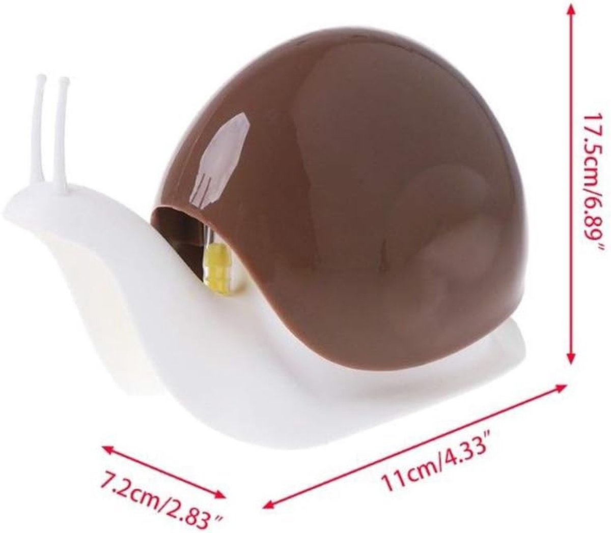 Soap dispenser - Cute soap dispenser in the shape of a snail, suitable for kitchens, bathrooms, etc. (120 ml) (brown) - Image 2