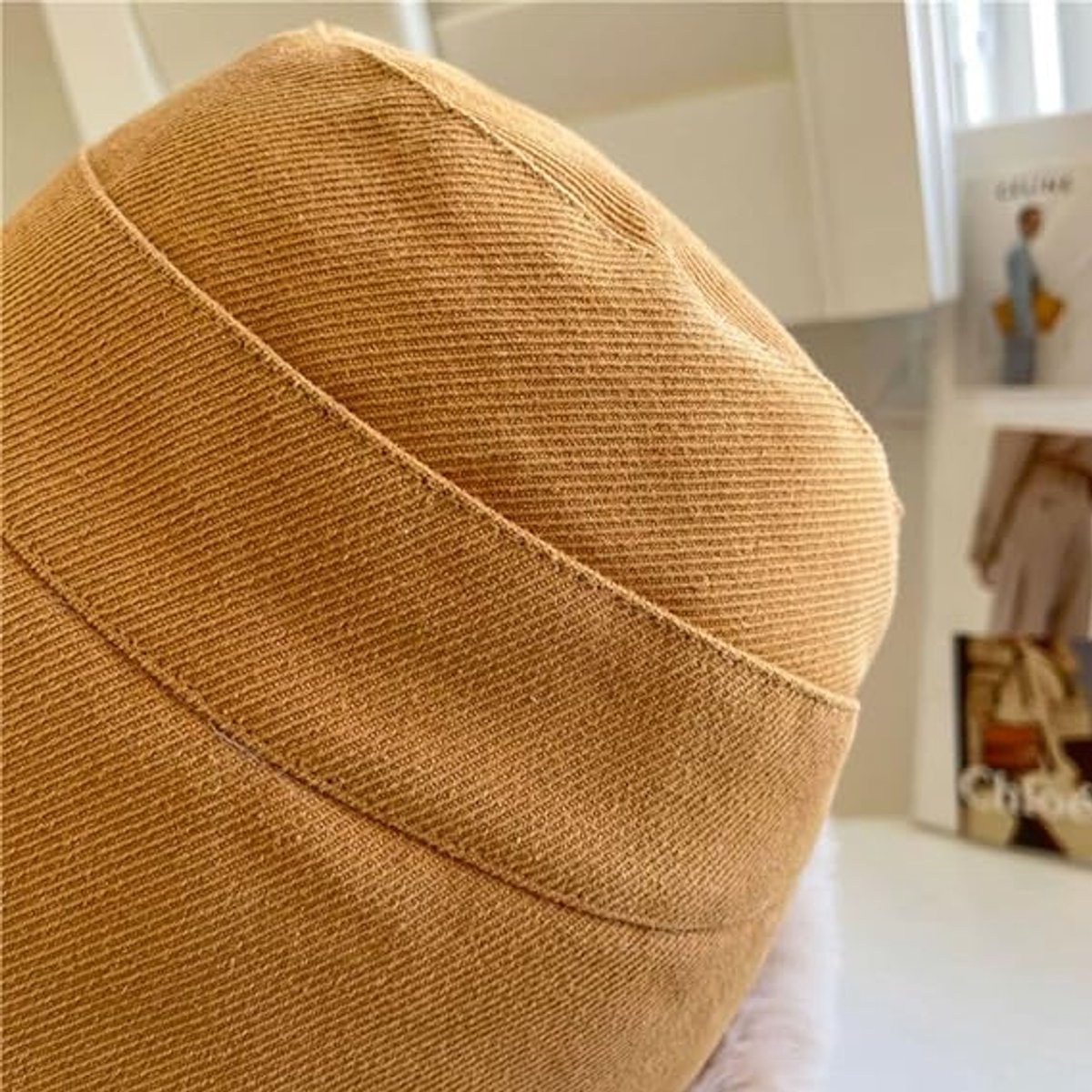 1 Women's Winter Hat - Hat - Cold Weather Extreme warmth and wind protection - Fleece-lined interior - Wide brim design - Thick insulated material for snow-beige - Image 2