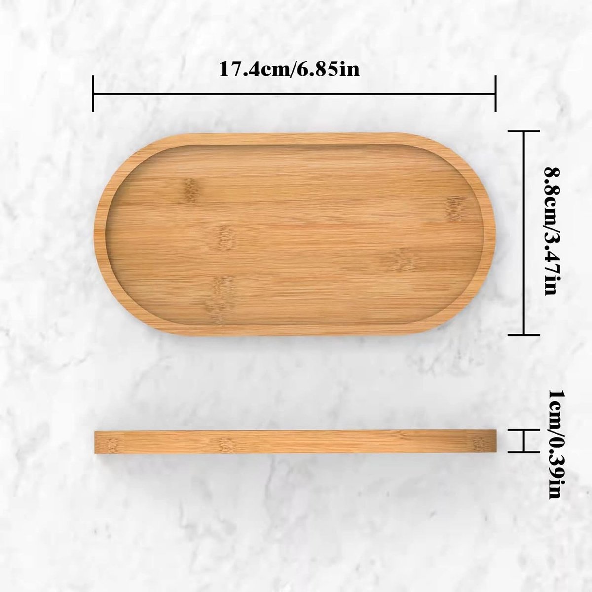 Bamboo soap dish - Bathroom shelf - Kitchen shelf - Bamboo shelf - Washbasin shelf - Jewelry tray for the vanity - Cosmetics storage box - Bathroom rack - The ideal choice for storing jewelry, cosmetics, and small items - Image 2