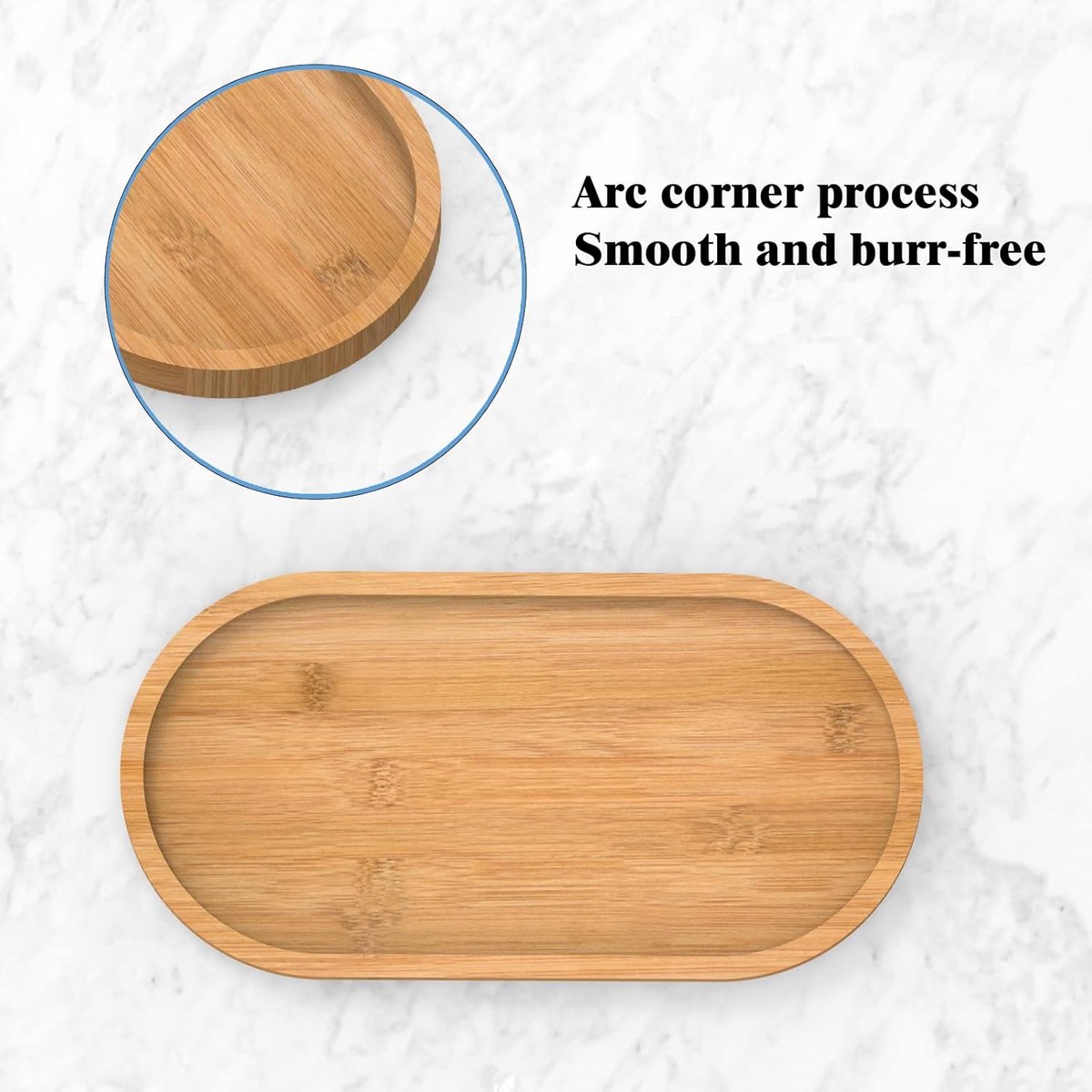 Bamboo soap dish - Bathroom shelf - Kitchen shelf - Bamboo shelf - Washbasin shelf - Jewelry tray for the vanity - Cosmetics storage box - Bathroom rack - The ideal choice for storing jewelry, cosmetics, and small items - Image 5