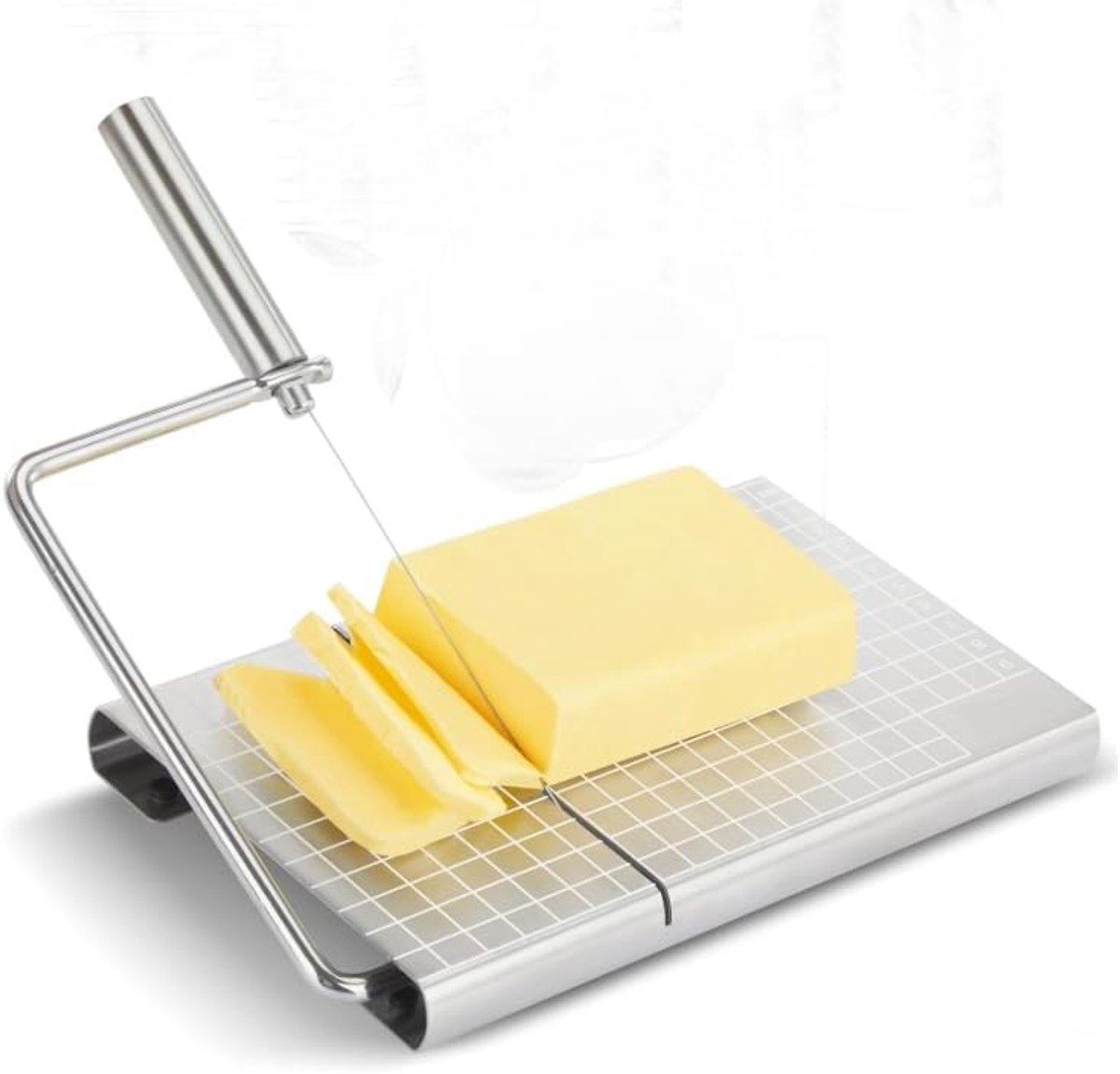 Cheese Slicer with Measuring Scale - 6 Interchangeable Blades - Precision Cutting - Dishwasher Safe - Cheese Lovers & Home Use - Image 1