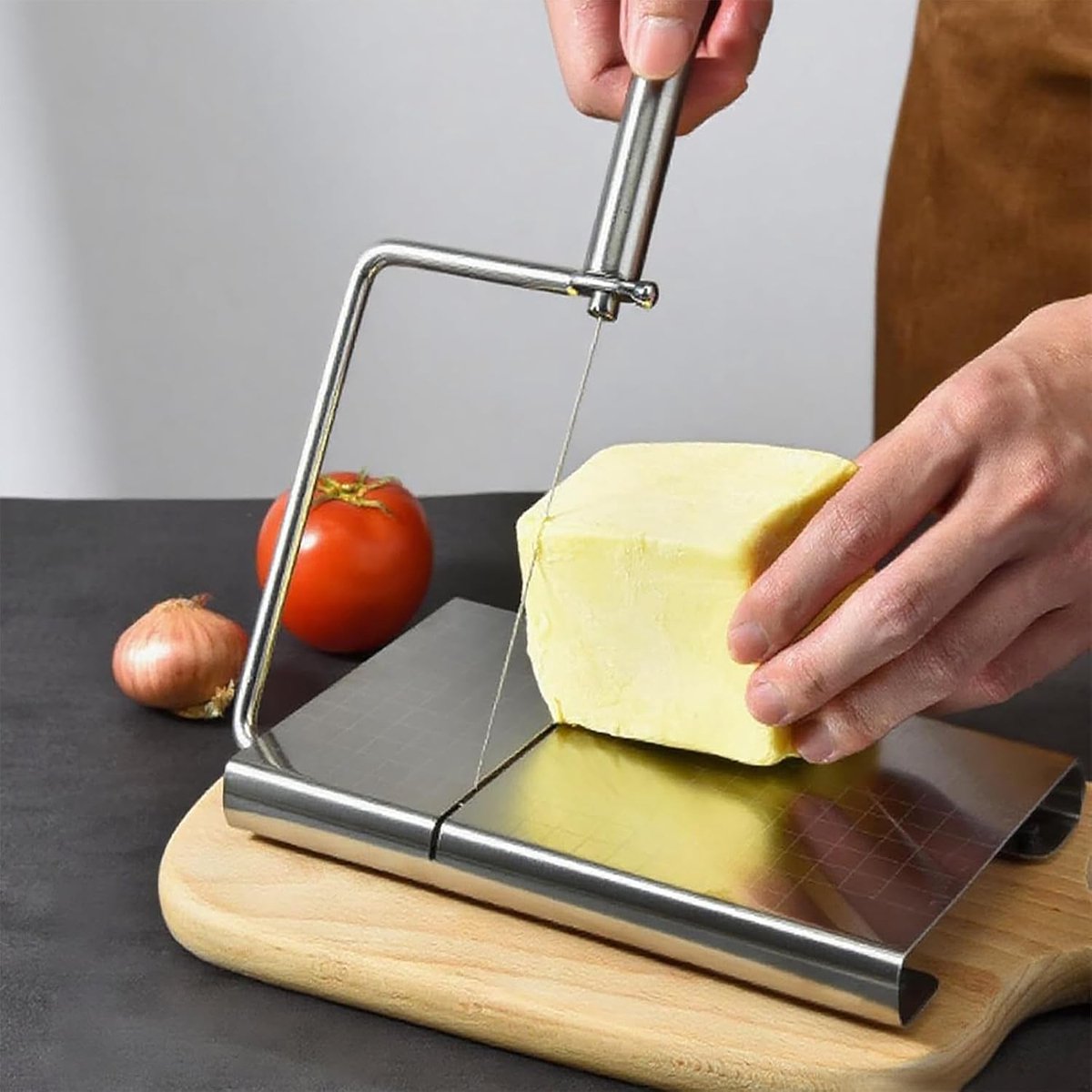 Cheese Slicer with Measuring Scale - 6 Interchangeable Blades - Precision Cutting - Dishwasher Safe - Cheese Lovers & Home Use - Image 3