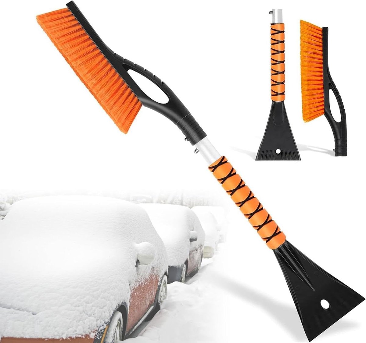 2-in-1 detachable snow brush and ice scraper - 27