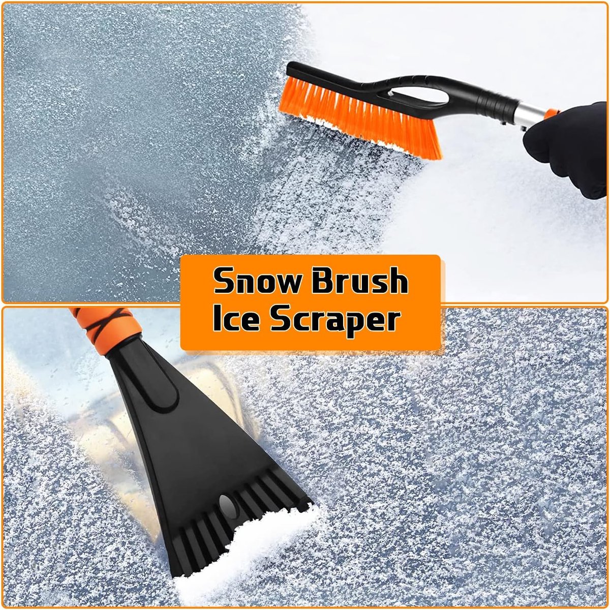 2-in-1 detachable snow brush and ice scraper - 27
