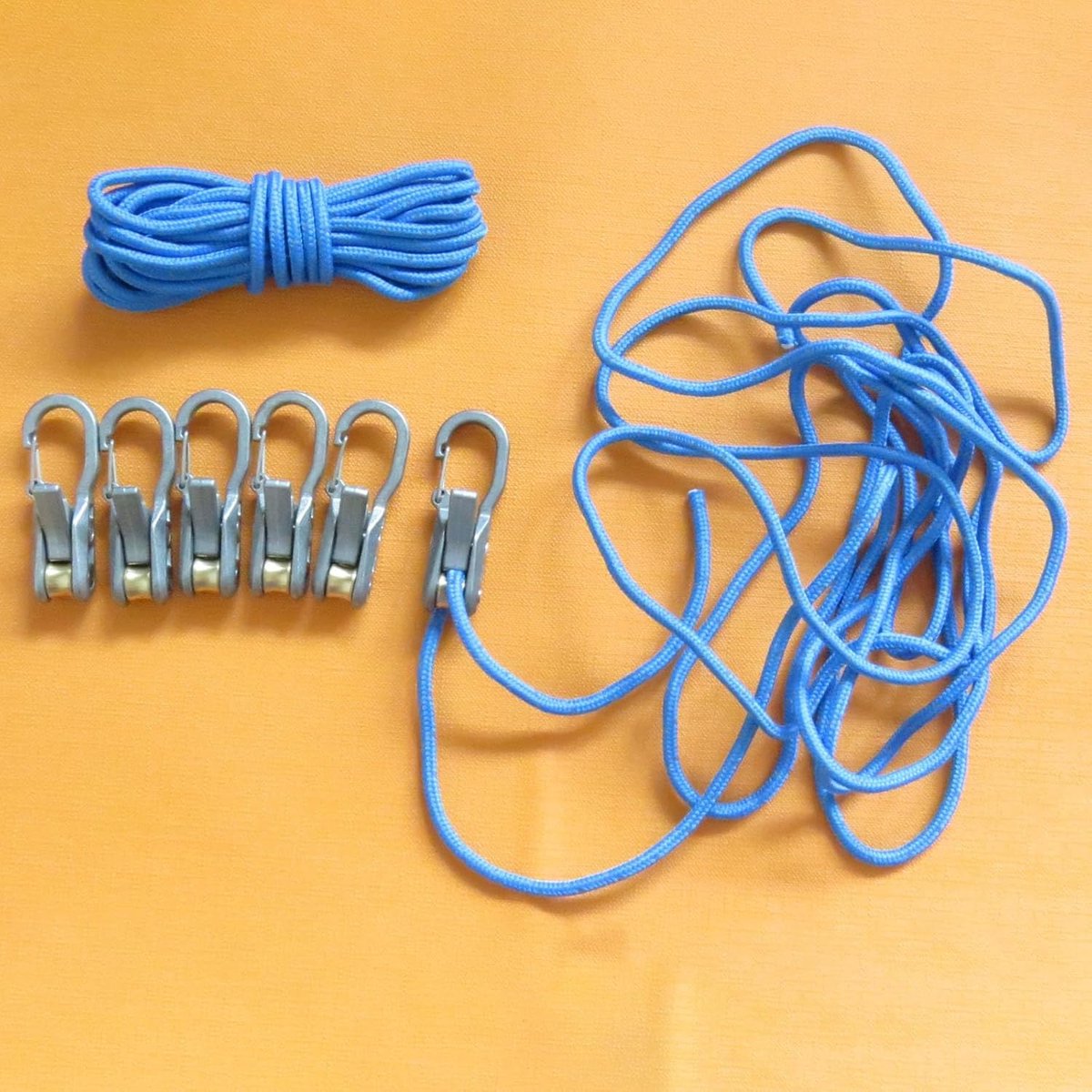 Paracord Adjusters 6-pack – With locking buckle, camping/boat - Image 3