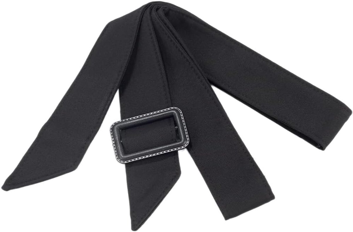 Women's trench coat belt 67 inch black polyester waistband replacement windbreaker wide bow waistband adjustable buckle belts for shirt dress bathrobe pajamas windbreaker overcoat coat - Image 1