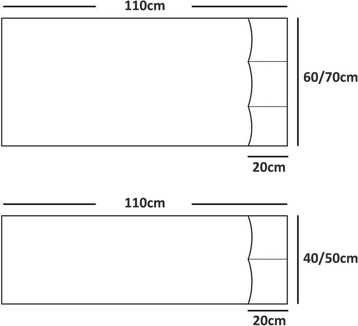 Sofa Armrest Storage - 5 Compartments - Reinforced Tech Fabric - Remote Control Holder - White (60*110CM) - Image 3