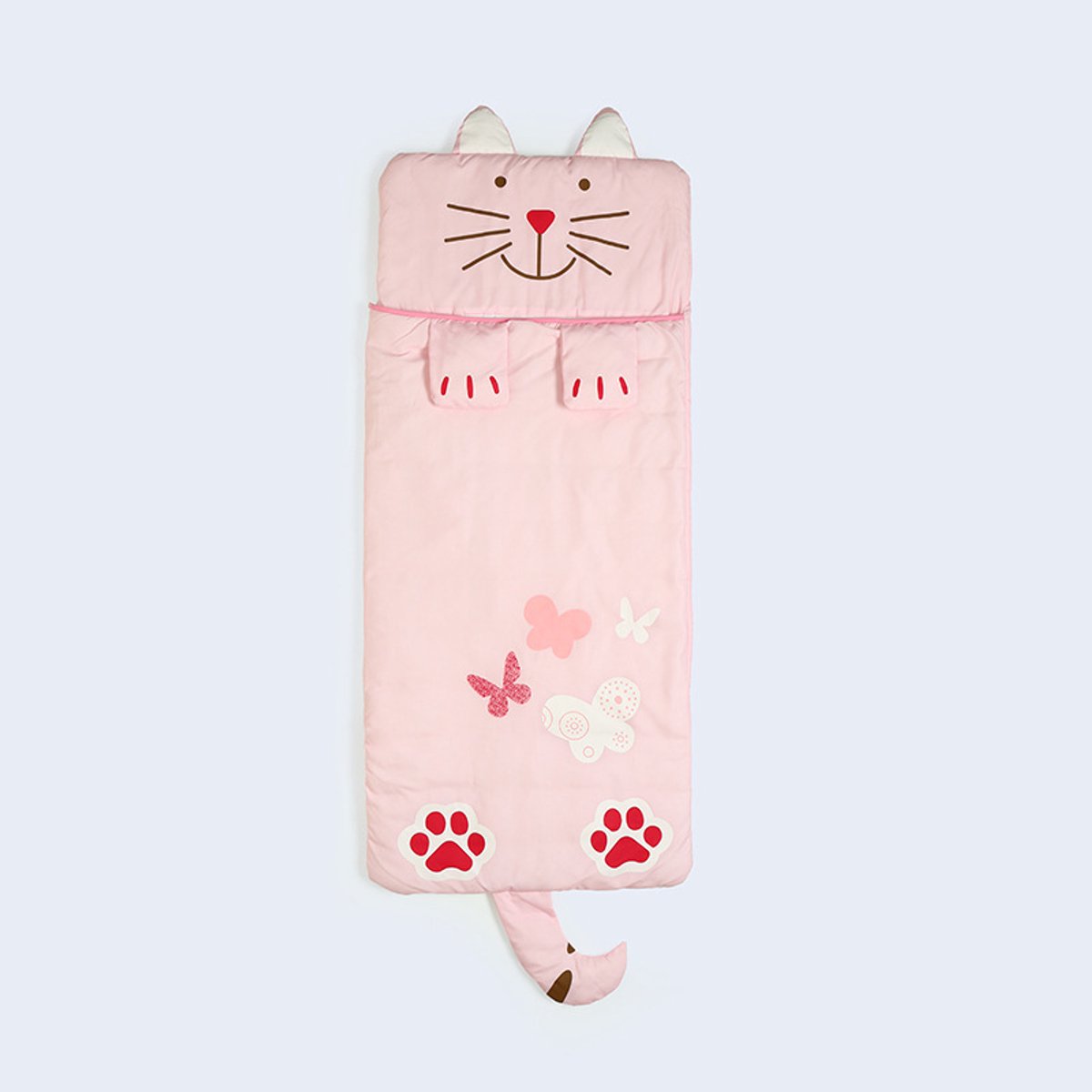 Children's Sleeping Bag 160x60cm – Cartoons, soft warm, pink - Image 1