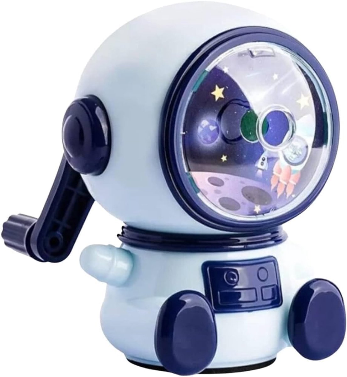 Manual pencil sharpener - Cute child-style stationery with a space theme - durable - easy to use - suitable for school, office, and home. - Image 2