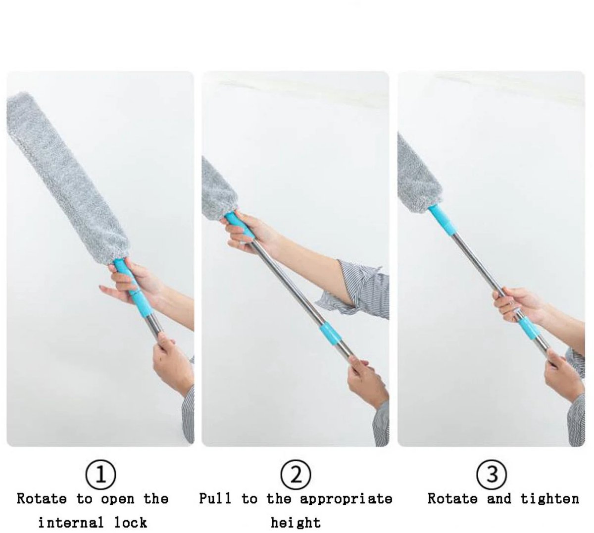 Underbed Dust Wiper – Extendable to 130cm, home use - Image 1