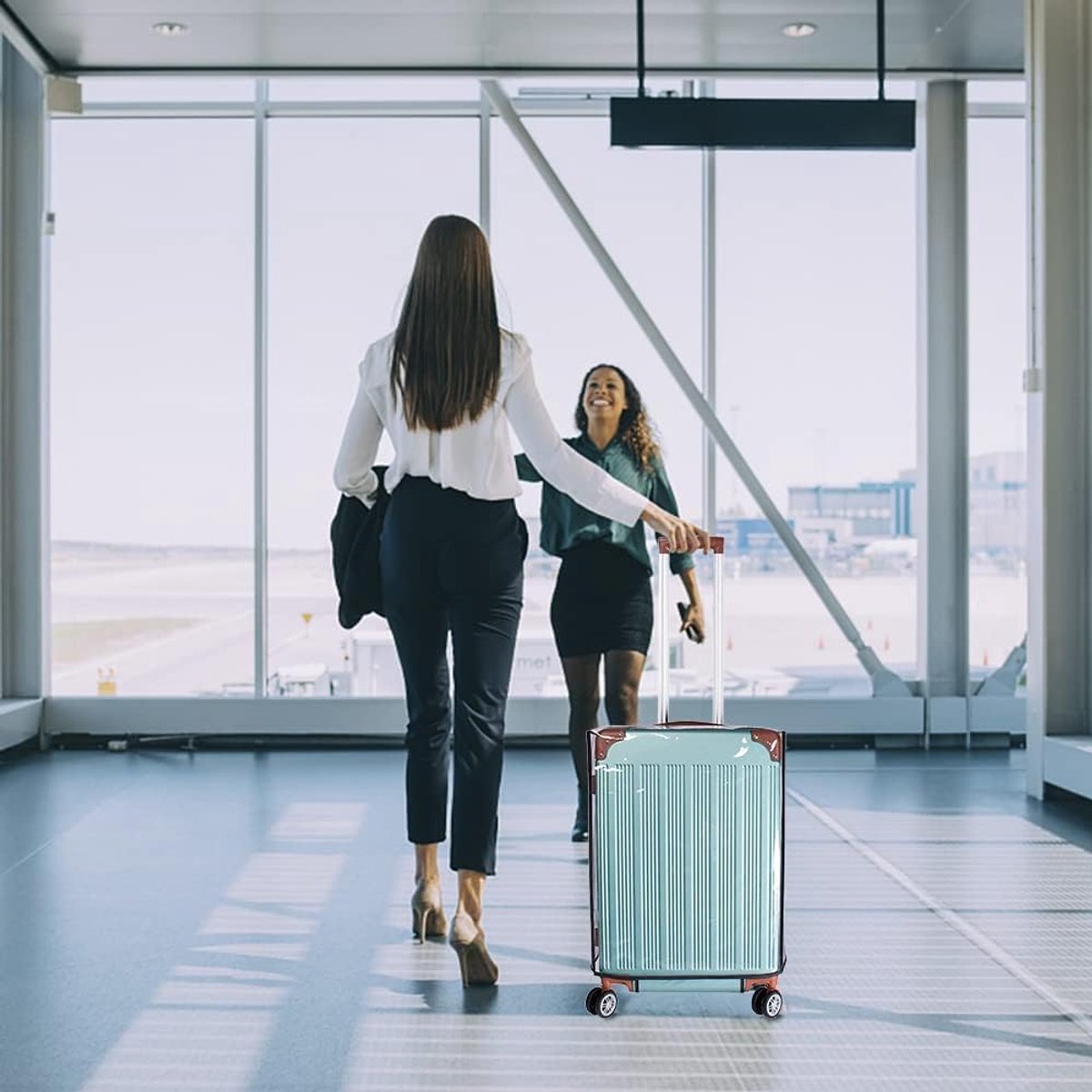 Transparent PVC Suitcase Protective Cover - 18 Inch - Anti-Dirt & Anti-Abrasion Dust Cover - Image 5