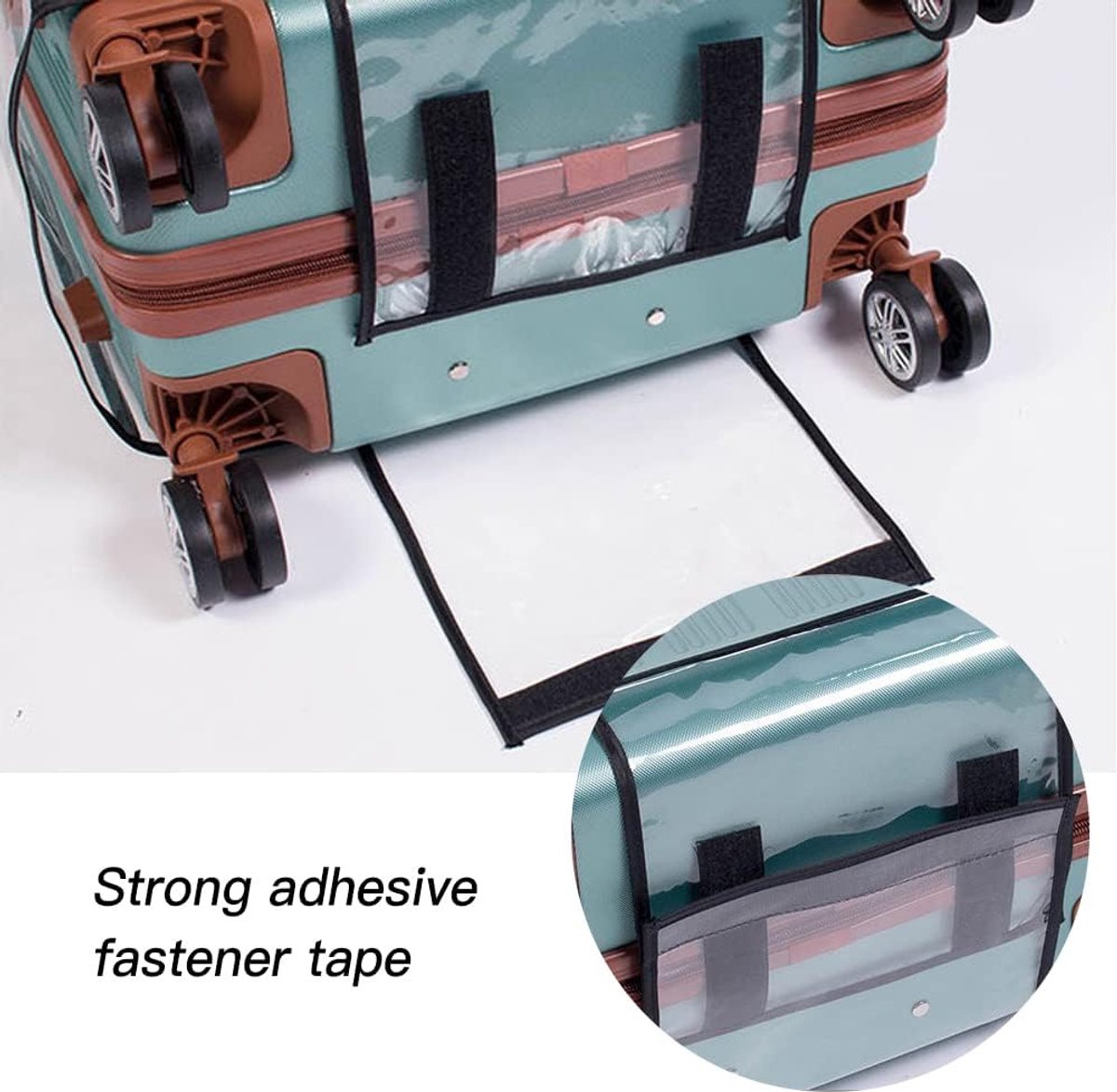 Transparent PVC Suitcase Protective Cover - 22 Inch - Anti-Dirt & Anti-Abrasion Dust Cover - Image 2