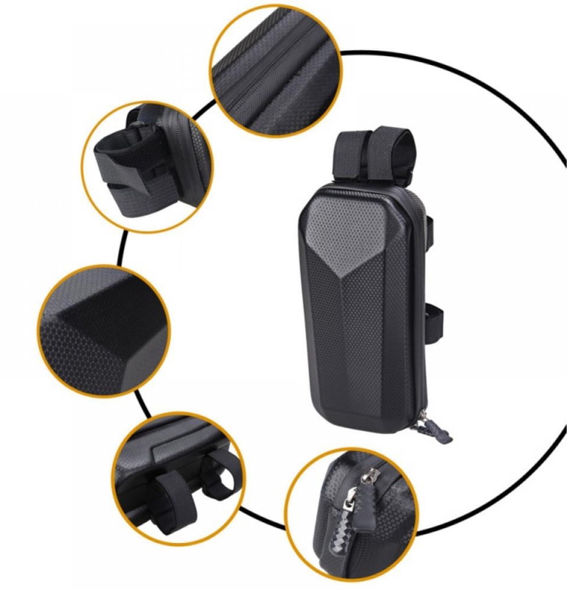 Waterproof storage bag for scooters - Hard scooter handlebar bag - Front bag for electric scooter - Accessories for adult scooters - Image 4