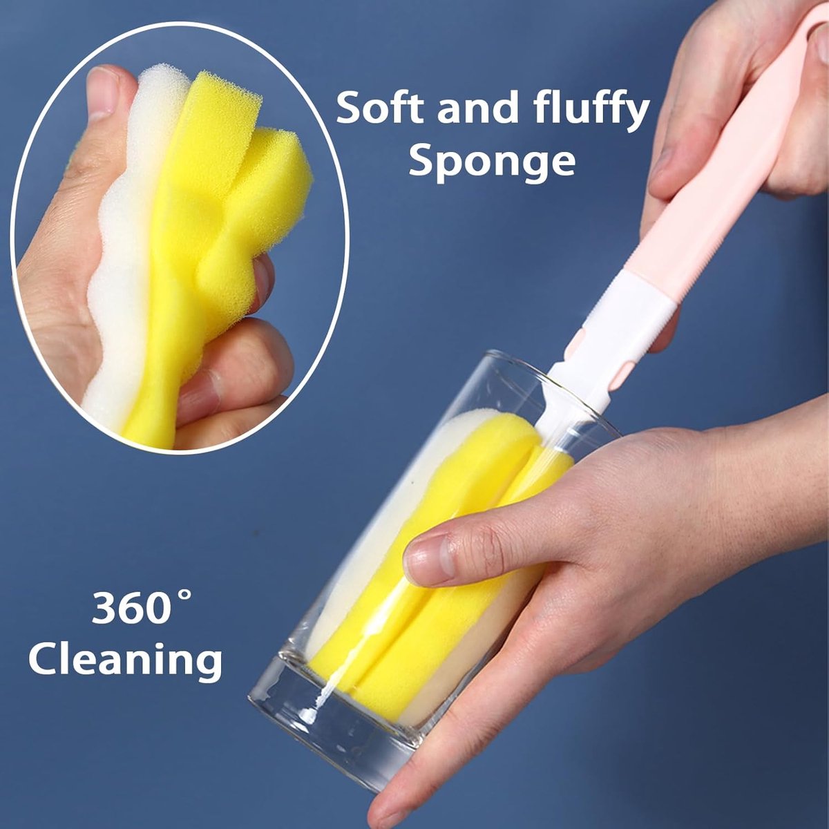 6 pieces baby bottle brushes and feeding bottle cleaning brushes for babies, toddlers, and preschoolers (Random color) - Image 5