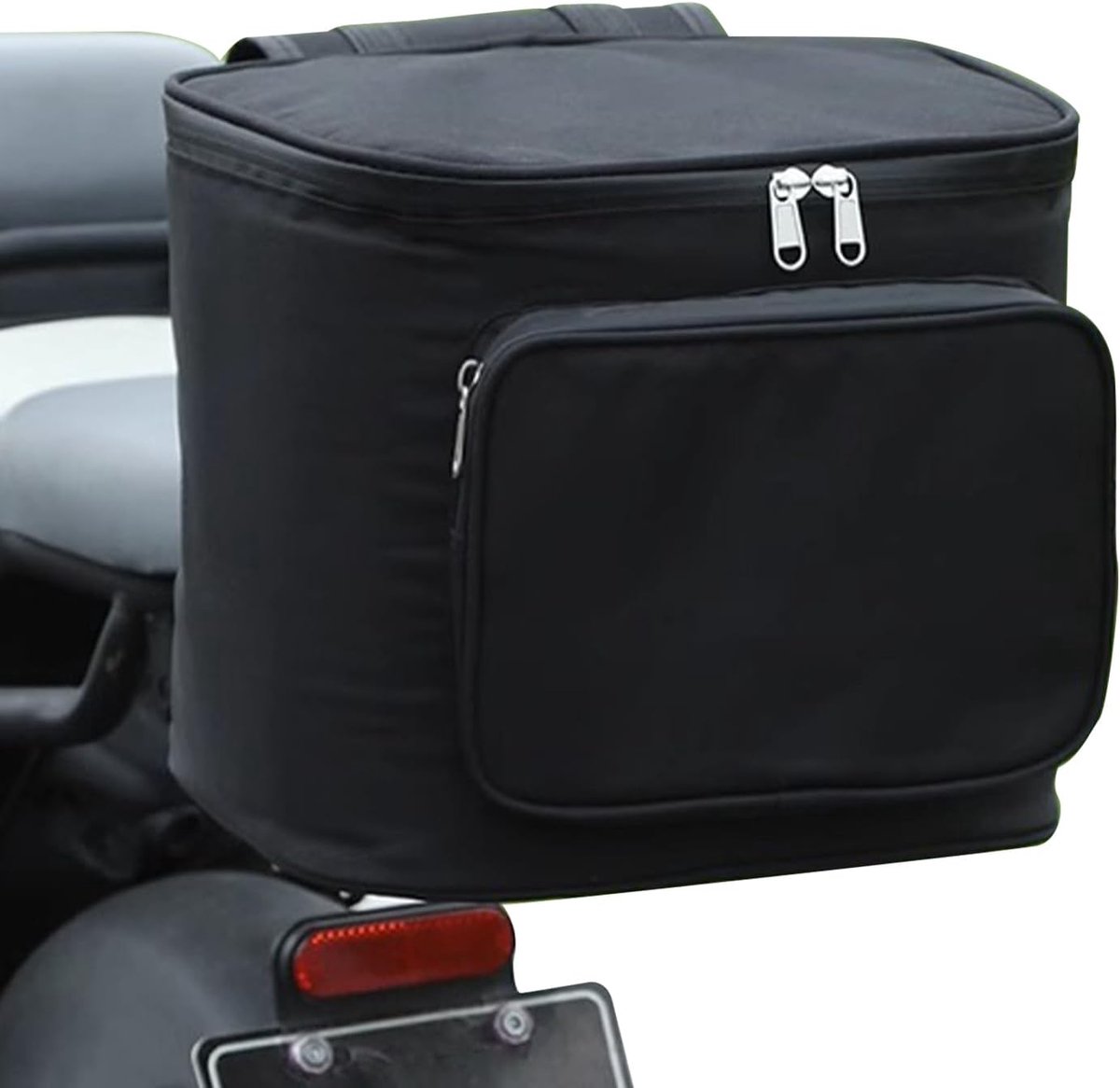 Motorcycle Saddle Bag - Road Bike Small Saddle Bag - Motorcycle Storage Bag - Waterproof Back Bag - Adventure Travel Organizer - Rugged Motorcycle Equipment - Touring Carrier for Helmet, Tools, Helmet, Outdoor Gear, Rear Seat - Image 1