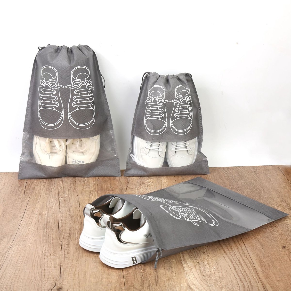 Shoe Storage Bags 5-piece – Non-woven, 36x45 cm, home/travel - Image 2