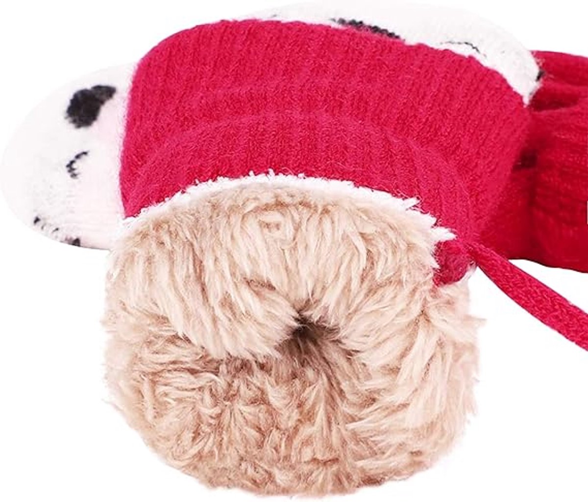 Winter gloves - Knitted winter gloves for boys and girls, with warm fleece lining, suitable for children aged 0-3 years. - Image 2