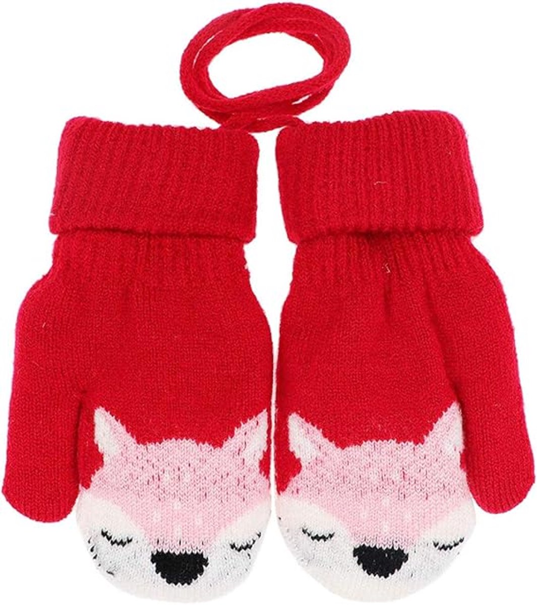 Winter gloves - Knitted winter gloves for boys and girls, with warm fleece lining, suitable for children aged 0-3 years. - Image 5
