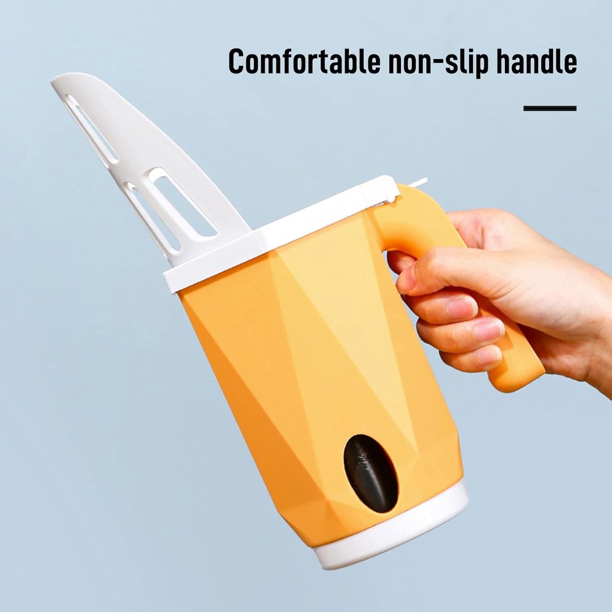Cat Litter Scoop - Cat Litter Scoop with Collection Bin - Innovative Cat Litter Scoop Set with Waste Bin - Removable Scoop Holder - Large Capacity & Foldable (Yellow) - Image 4