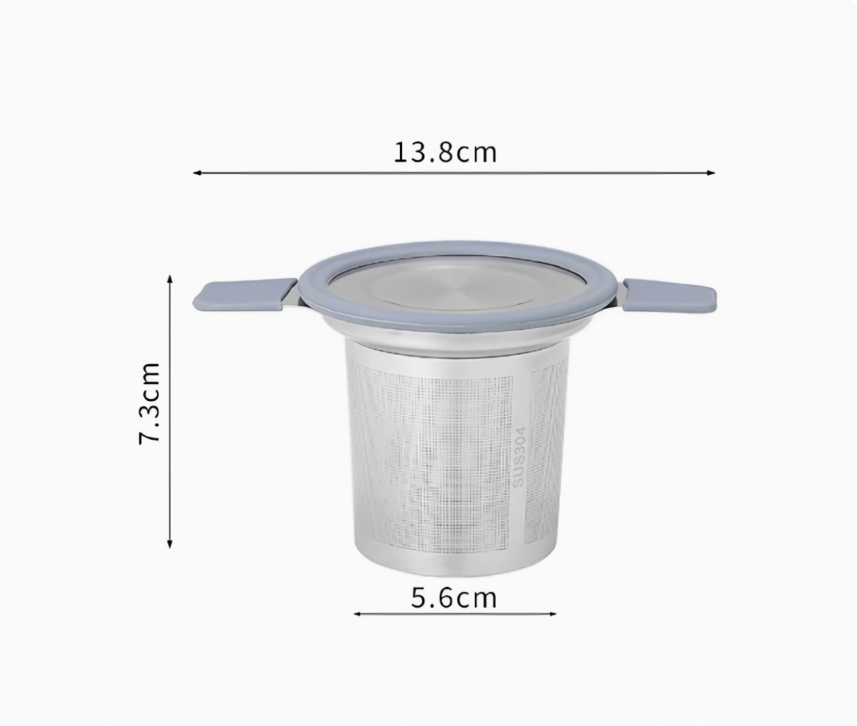 Tea infuser strainers - Stainless steel loose tea strainer with heat-resistant double handles - Extra fine mesh ball strainers - Diffuser holder filter for mugs - Image 5