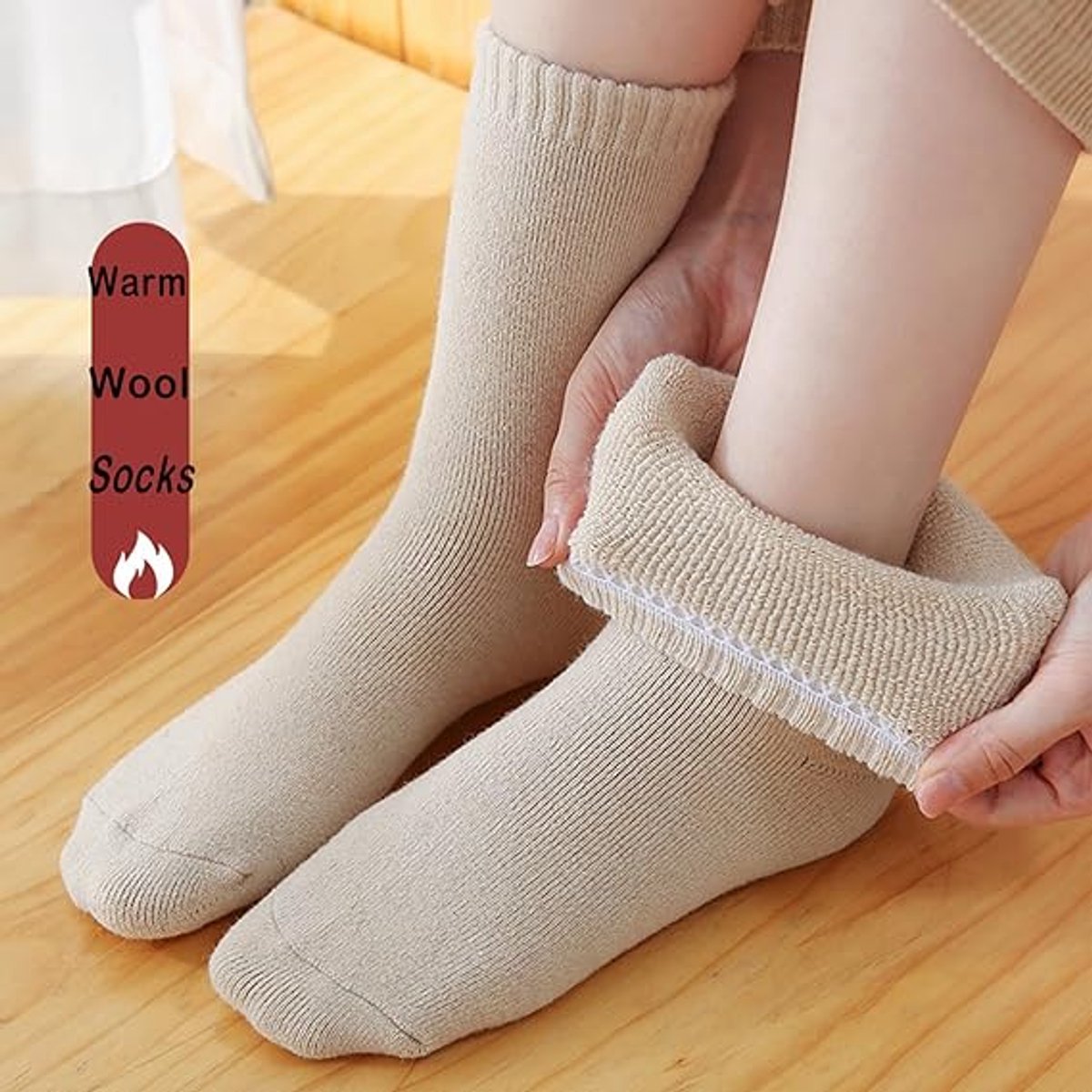 Warm winter socks for women - pack of 5 Pairs Thick Winter Socks - Thermal Men's Socks - extra thick warm socks - perfect birthday or Christmas gift - Non-slip Heel - sizes 35-42 - Image 2