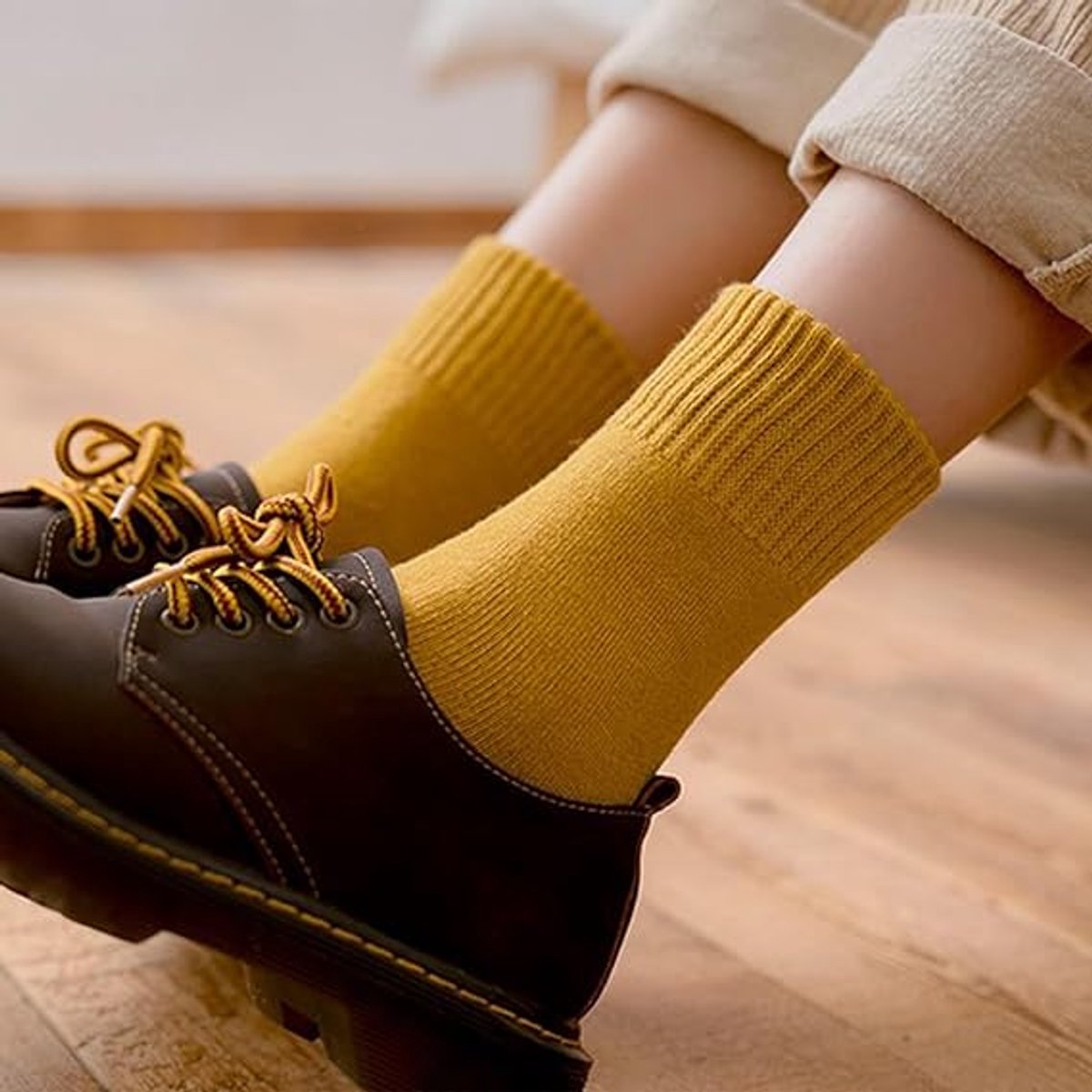 Warm winter socks for women - pack of 5 Pairs Thick Winter Socks - Thermal Men's Socks - extra thick warm socks - perfect birthday or Christmas gift - Non-slip Heel - sizes 35-42 - Image 5