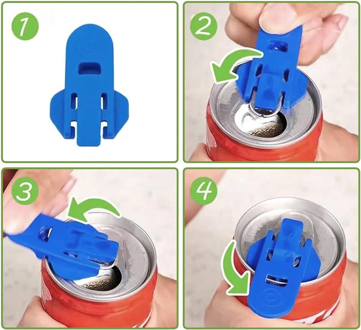 12-piece Getränkedosenöffner-Set – from Plastic – supplied for Cola, Beer, Fresh Drinks, Lemonade usw., single Dosenöffner - Image 2